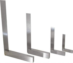 Value Collection - 4 Piece, 3, 4, 6-9/32, 8-1/4 Inch Base Length, 4, 6, 9, 12 Inch Blade Length, Square Set - Steel, Includes 4 Pc. Set of 4-12 Inches - Industrial Tool & Supply