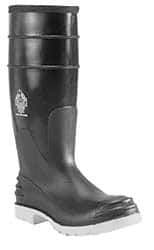 Dunlop Protective Footwear - Men's Size 10 Medium Width Steel Knee Boot - Black, Polyurethane, PVC Upper, 16" High, Puncture Resistant, Non-Slip - Industrial Tool & Supply