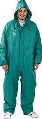 OnGuard - Size L, Green, Chemical Coverall - 1 Pocket, Open Ankle, Open Wrist - Industrial Tool & Supply