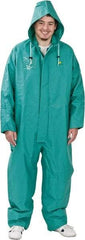 OnGuard - Size 3XL, Green, Chemical Coverall - 1 Pocket, Open Ankle, Open Wrist - Industrial Tool & Supply