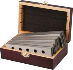 Value Collection - 8 Piece, 6 Inch Long Tool Steel Parallel Set - 1 to 1-3/4 Inch High, 3/16 to 1/2 Inch Thick, 55-62 RC Hardness, Sold as 4 Pair - Industrial Tool & Supply