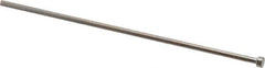 Gibraltar - 2.2mm Pin Diam, 4mm Head Diam x 2mm Head Height, 100mm OAL, Straight Ejector Pin - Steel, 98mm Pin Length - Industrial Tool & Supply