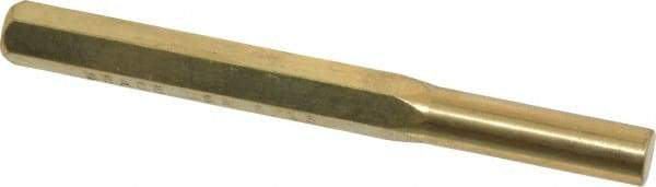 Made in USA - 5/16" Pin Punch - 3-1/2" OAL, Brass - Industrial Tool & Supply