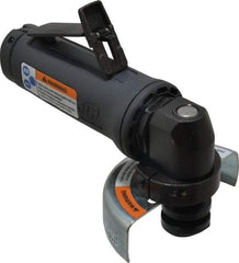 Ingersoll-Rand - 3" Wheel Diam, 20,000 RPM, Pneumatic Angle & Disc Grinder - 3/8-24 Spindle, 25 CFM, Rear Exhaust - Industrial Tool & Supply