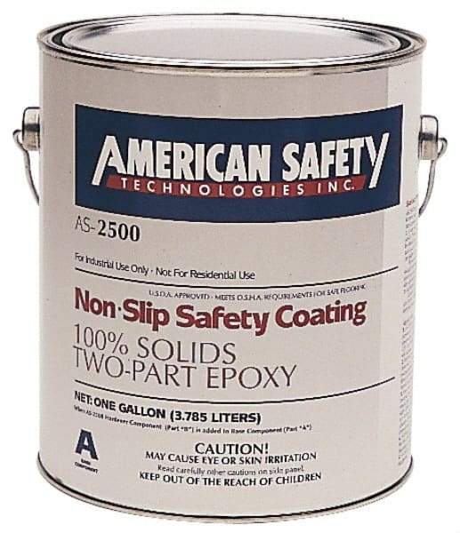 American Safety Technology - 1 Gal Black Antislip Epoxy - Industrial Tool & Supply