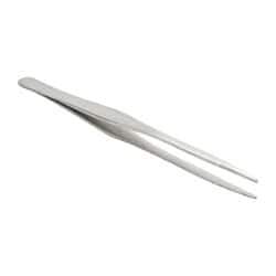 Value Collection - 6-1/2" OAL Stainless Steel Assembly Tweezers - Extra Long, Straight Smooth Points - Industrial Tool & Supply