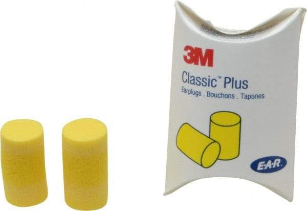 3M - Disposable, Uncorded, 33 dB, Barrel Earplugs - Yellow, 200 Pairs - Industrial Tool & Supply