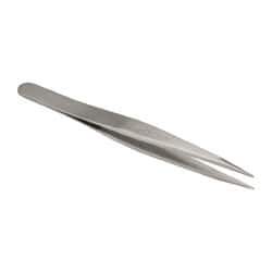 Erem - 4-3/4" OAL OO-SA Precision Tweezers - Fine Straight Point - Industrial Tool & Supply