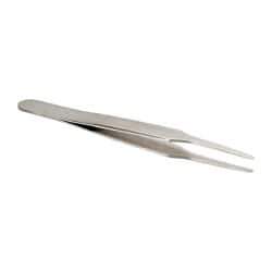 Erem - 4-1/2" OAL 2A-SA Precision Tweezers - Round Tapered Tip - Industrial Tool & Supply
