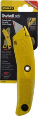 Stanley - Retractable Utility Knife - 3 Blades Included - Industrial Tool & Supply