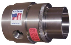 Vortec - 1.57" Inner Diam Stainless Steel Vaccuum Generator - 2-1/2" Intake Diam & 1.97" Discharge Diam - Industrial Tool & Supply