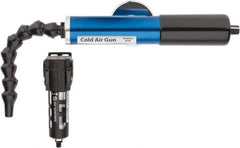 Vortec - 8" Long Hose, 900 BTU/Hr Air Capacity, 1 Outlet, Cold Air Gun Kit - 10-5/8" Tank/Unit Length, 6.63" High Tank/Unit, Includes Adjustable Cold Air Gun, Magnetic Base, 5 Micron Auto-Drain Filter - Industrial Tool & Supply