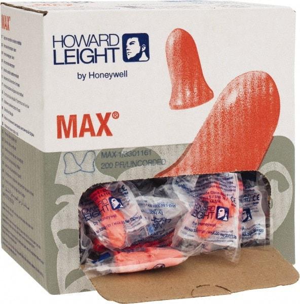 Howard Leight - Disposable, Uncorded, 33 dB, Contoured & Bell Earplugs - Assorted Colors, 200 Pairs - Industrial Tool & Supply