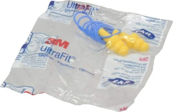 Aearo E-A-R - Reusable, Corded, 25 dB, Flange Earplugs - Yellow, 20 Pairs - Industrial Tool & Supply