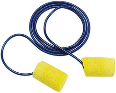 3M - Disposable, Corded, 29 dB, Barrel Earplugs - Yellow, 200 Pairs - Industrial Tool & Supply