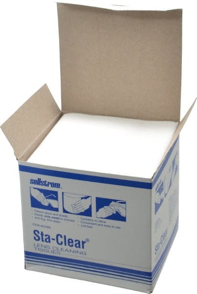 Sellstrom - 1000 Qty 1 Pack 1, 000 Antifog, Antistatic Lens Cleaning Tissues - Industrial Tool & Supply