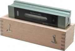 Value Collection - 8" Long, 0.0001" Graduation Sensitivity per 10", 2 Vials, Inspection Block Level - Cast Iron, 0.0004" Base Flatness, 1-7/8" Wide - Industrial Tool & Supply