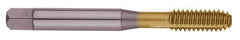 OSG - 5/16-18 UNC H10 Thread Limit Plug Thread Forming Tap - Cobalt, TiN Finish, 2-23/32" OAL, 1-1/8" Thread Length, Right Hand Thread, Series HY-PRO NRT - Exact Industrial Supply
