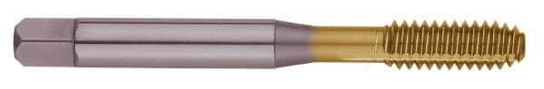 OSG - 9/16-12 UNC H7 Thread Limit Modified Bottoming Thread Forming Tap - Cobalt, TiN Finish, 3-19/32" OAL, 1-21/32" Thread Length, Right Hand Thread, Series HY-PRO NRT - Exact Industrial Supply