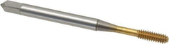OSG - #4-40 UNC H4 Thread Limit Bottoming Thread Forming Tap - Cobalt, TiN Finish, 1-7/8" OAL, 9/16" Thread Length, Right Hand Thread, Series HY-PRO NRT - Exact Industrial Supply