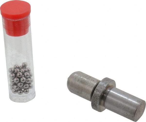 Made in USA - 1/16 Inch Diameter, Rockwell B & F Scale, Penetrator and Contact Ball - Use With Hardness Tester, Includes (50) Contact Balls - Industrial Tool & Supply