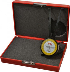 Value Collection - 3/4 to 1-3/4" Black Oxide & Chrome Plated Inside Dial Caliper Gage - 0.001" Graduation, 0.038mm Accuracy, 3-1/4" Leg Length, Ball Contact Points - Industrial Tool & Supply