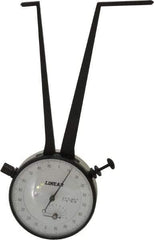 Value Collection - 1-7/8 to 2-7/8" Black Oxide & Chrome Plated Inside Dial Caliper Gage - 0.001" Graduation, 0.038mm Accuracy, 3-1/4" Leg Length, Ball Contact Points - Industrial Tool & Supply