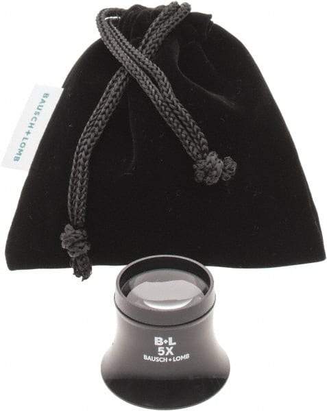 Bausch & Lomb - 5x Magnification, 1 Inch Lens Diameter, Glass Lens Loupe - 1 Lens, 2 Inch Focal Length - Industrial Tool & Supply