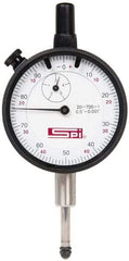 SPI - 1/2" Range, 0-100, 0-50-0 Dial Reading, 0.001" Graduation Dial Drop Indicator - 2-1/4" Dial, 0.1" Range per Revolution, Revolution Counter, Includes NPL Traceability Certification - Industrial Tool & Supply