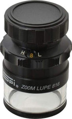 SPI - 8x to 16x Magnification Zoom Comparator - 0.7880 to 0.3940 Inch Field View, 0.005 Inch Increments - Industrial Tool & Supply
