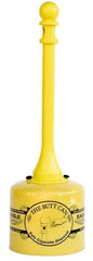 Eagle - 5 Gal Galvanized Steel with Polyethylene Tube Cigarette & Cigar Receptacle - 40" High - Industrial Tool & Supply