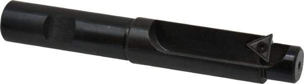 APT - 25/32 Inch Diameter, Solid Pilot, Straight 5/8 Inch Shank Diameter, 1 Insert, Indexable Counterbore - 4-1/2 Inch Overall Length, TPGH 215 Insert - Industrial Tool & Supply
