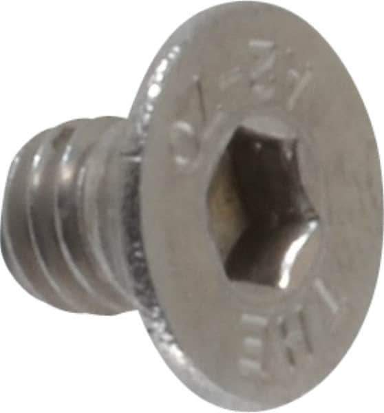 Value Collection - M6x1.00 Metric Coarse Hex Socket Drive, 90° Flat Screw - Grade 18-8 & Austenitic A2 Stainless Steel, Black Oxide Finish, Fully Threaded, 8mm OAL - Industrial Tool & Supply