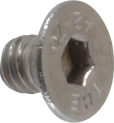 Value Collection - M6x1.00 Metric Coarse Hex Socket Drive, 90° Flat Screw - Grade 18-8 & Austenitic A2 Stainless Steel, Black Oxide Finish, Fully Threaded, 8mm OAL - Industrial Tool & Supply