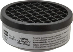 North - White Cartridge - Series 7700, Protects Against Acid Gas - Industrial Tool & Supply