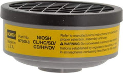 North - Yellow Cartridge - Series 7700, Protects Against Acid Gas, Organic Vapor - Industrial Tool & Supply