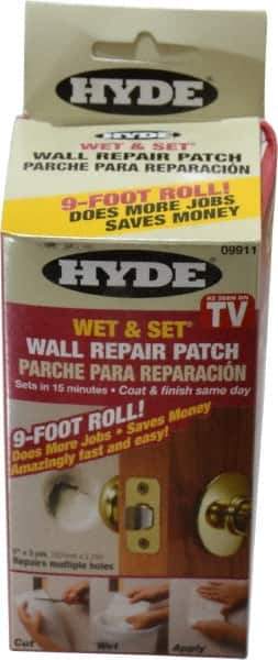 Hyde Tools - Drywall/Plaster Repair - White, 5" x 3 Yd ( 540 Sq In ) Coverage - Industrial Tool & Supply