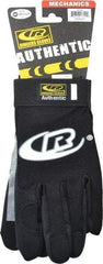 Ringers Gloves - Size M (9) Synthetic Leather General Protection Work Gloves - For Mechanic's & Lifting, Uncoated, Hook & Loop Cuff, Full Fingered, Black, Paired - Industrial Tool & Supply