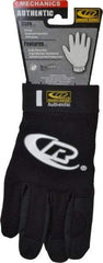 Ringers Gloves - Size 2XL (12) Synthetic Leather General Protection Work Gloves - For Mechanic's & Lifting, Uncoated, Hook & Loop Cuff, Full Fingered, Black, Paired - Industrial Tool & Supply