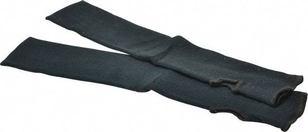 Ringers Gloves - Size Universal, Black Kevlar Cut Resistant Sleeve - 18" Long Sleeve, Elastic Opening at Both Ends, Made with Thumb Hole - Industrial Tool & Supply
