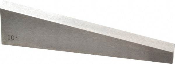 Value Collection - 10° Angle, 3 Inch Long, Angle Block - 55 RC Hardness - Industrial Tool & Supply