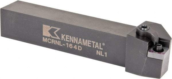 Kennametal - MCRN, Left Hand Cut, 15° Lead Angle, 1" Shank Height x 1" Shank Width, Negative Rake Indexable Turning Toolholder - 6" OAL, CN..43. Insert Compatibility, Series Kenloc - Industrial Tool & Supply