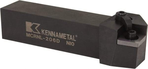 Kennametal - MCRN, Left Hand Cut, 15° Lead Angle, 1-1/4" Shank Height x 1-1/4" Shank Width, Negative Rake Indexable Turning Toolholder - 6" OAL, CN..64 Insert Compatibility, Series Kenloc - Industrial Tool & Supply