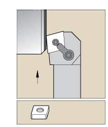 Kennametal - MCKN, Right Hand Cut, 15° Lead Angle, 32mm Shank Height x 25mm Shank Width, Negative Rake Indexable Turning Toolholder - 170mm OAL, CN..1204.. Insert Compatibility, Series Kenloc - Industrial Tool & Supply