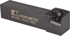 Kennametal - MTGN, Left Hand Cut, 0° Lead Angle, 1" Shank Height x 1" Shank Width, Negative Rake Indexable Turning Toolholder - 5" OAL, TN..43. Insert Compatibility, Series Kenloc - Industrial Tool & Supply