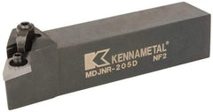 Kennametal - MDJN, Right Hand Cut, 3° Lead Angle, 1-1/4" Shank Height x 1-1/4" Shank Width, Negative Rake Indexable Turning Toolholder - 6" OAL, DN..54. Insert Compatibility, Series Kenloc - Industrial Tool & Supply