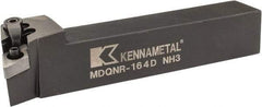 Kennametal - MDQN, Right Hand Cut, 27.5° Lead Angle, 1" Shank Height x 1" Shank Width, Negative Rake Indexable Turning Toolholder - 6" OAL, DN..43. Insert Compatibility, Series Kenloc - Industrial Tool & Supply