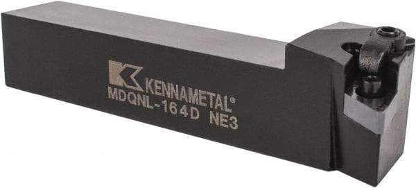Kennametal - MDQN, Left Hand Cut, 27.5° Lead Angle, 1" Shank Height x 1" Shank Width, Negative Rake Indexable Turning Toolholder - 6" OAL, DN..43. Insert Compatibility, Series Kenloc - Industrial Tool & Supply