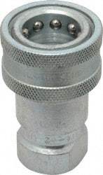 Parker - 1/2 NPTF Steel Hydraulic Hose Female Pipe Thread Coupler - 4,000 psi - Industrial Tool & Supply