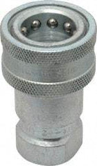 Parker - 1/2 NPTF Steel Hydraulic Hose Female Pipe Thread Coupler - 4,000 psi - Industrial Tool & Supply